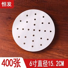 일회용 만두 종이패드 찐빵 찜시트 찜기 종이호일 종이 딤섬, 1개, L. 6인치 400매