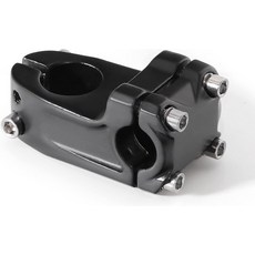 BMX 다운힐 자전거 스템 알루미늄 합금 고정 기어 핸들바 28.6x22.2mm 0도 블랙