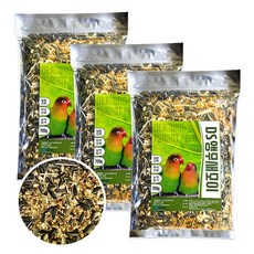 중형앵무새 소형앵무새 앵무새모이 앵무새사료 앵무새먹이 앵무새 3개, 700g