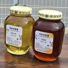 지리산 아카시아 밤 잡화꿀 천연 자연 토종 스틱 아카시아 사양꿀 2.4KG, 1개