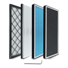 아마존평점4.5+ 미국출고 132456 활성탄 에어 필터 키트 테슬라 모델 Y 2020 2021 2022 2023 2024 2025에 적합 전면 트렁크 4개, 아마존평점4.5+ 미국출고 132456 활성탄 에어 필