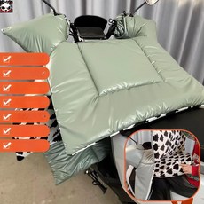 터 보온 토시 블랙 패딩 방풍 겨울용 기모 담요, 1개, 수면복 플란넬 PU 램스킨 그린 A