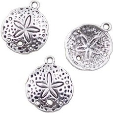 20피스 실버 참 쉘 불가사리 앤티크 펜던트 팔찌 목걸이 주얼리 파인딩 액세서리 만들기 장식 25x21mm 139475, 20피스 실버 참 쉘 불가사리 앤티크 펜던트 팔찌 목걸