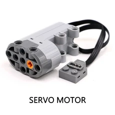 기술 모터 전원 부품 IR 속도 APP 제어 배터리 박스 서보 광 수신기 PF 자동차 빌딩 블록 벽돌, 16 Servo Moter