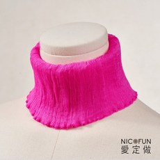 NicoFun 愛定做 俏麗17 柳葉絲小摺圍脖