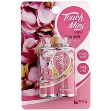 리빙굿 터치미니 화장실방향제 (포푸리향 리필2p)교체, 1개, 상세페이지 참조