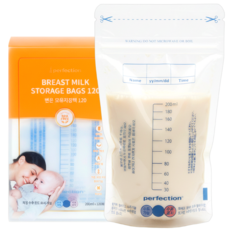 퍼펙션 국내 제조 변온 모유저장팩 200ml, 120매, 1개