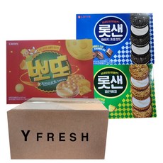 롯데샌드 315g 롯데샌드 깜뜨 315g 뽀또 322g + yfresh박스, 1개
