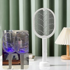 2in1 베이직 퍼플 라이트 충전식 스탠드 거치대 모기채 C타입, 단품