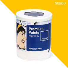 노루페인트 팬톤 실외 벽면 저광 페인트, 13-0859 LemonChrome, 1L, 1개