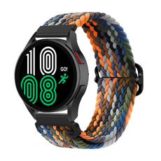 Galaxy Watch通用簡約尼龍錶帶, 20mm, 03#迷彩彩虹