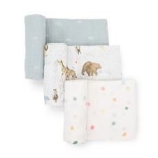 Little Unicorn 純棉紗布巾 120x120cm 多功能嬰兒包巾