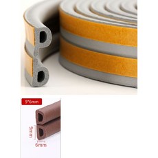 I E P D형 문틈 방음 고무 가스켓 바람막이 틈막이 문풍지 백색/밤색/회색, 화이트 (1 M), E형(4미리), 1개