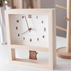 무케렌시아 무케 바나나공방_다락방노트 그루터기 추 무소음 시계 164364, 무케렌시아 무케 바나나공방_다락방노트 그루터기 추 무소