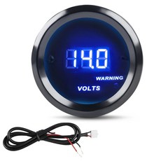 디지털 수온 게이지 블루 자동차 센서 계량기, 1개