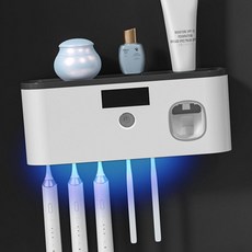 셀엔드 태양광충전 무선 칫솔살균기 블랙 태양충전식 욕실용품