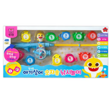 대영토이즈 핑크퐁 아기상어 숫자송 낚시놀이, 혼합색상(낚시놀이), 1개