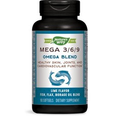 Nature's Way 3/6/9 OMEGA混合軟膠囊 青檸味, 1罐, 90顆