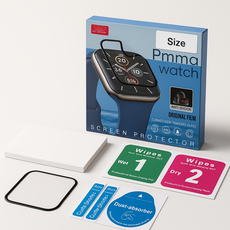 [1+1]애플워치 보호 필름 강화유리 PMMA 워치 10 9 8 7, Apple Watch4/5/6/7/8SE 40MM, 1개