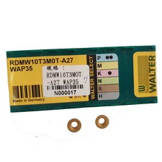 WALTER 車刀片 RDMW10T3MOT-A27 WAP35，精密加工，耐磨損，適用多種金屬, 1個
