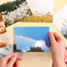 미리브 투명 3X5 사진 접착식 비닐