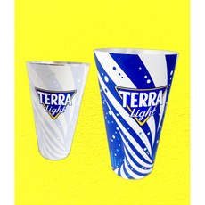 테라 라이트 변온잔 알루컵 맥주잔 550ml 블루, 1개