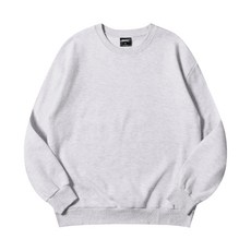 어나더 아카이브 ANOTHER ARCHIVE 릴렉스 오버사이즈 무지 맨투맨화이트멜란지 183594