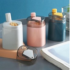 BH 원터치 이쑤시개 통 업소용이쑤시개통, 네이비, 1개