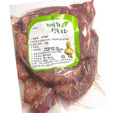 청림 오리 목뼈 1kg 국물 찜 탕 육수, 1개