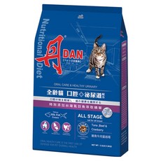 DAN 丹 全齡貓 口腔 + 泌尿道配方乾糧, 口腔照護/泌尿道保健, 9.08kg, 1袋