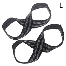 데드리프트 웨이트 리프팅용 1쌍 8자형 스트랩 헤비 듀티 그립 밴드, 02 M