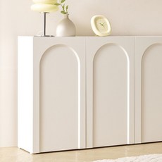 룸앤디 모어 아치형 800/1200 다용도 슬림 수납장 E0등급 국내제작, 모어 아치형 높은 수납장 800_화이트