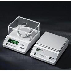 디지털 전자저울 정밀 소형 실험실 산업용 주방 계량기 미니 고정밀 측정기, 한 번 충전으로 사용 600g 0.1g