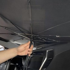 차량용차박커튼 우산형 햇빛가리개 운전석 효율개선 공간활용 차박커튼, 우산형 햇빛가리개 중형