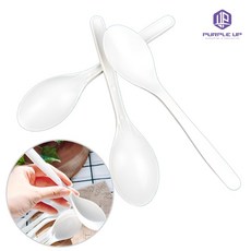 퍼플업 일회용스푼 일회용수저 1회용숟가락 일회용 숟가락 세트 10개입