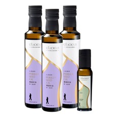 人良油坊 第一道初榨紫蘇籽油250mlx3入組 送奇亞籽油100ml - 植物性Omega3來源 素食深海魚油, 1個