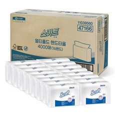 Scott Yuhan-Kimberly 裙子多折手巾 4000 張, 16包, 250張