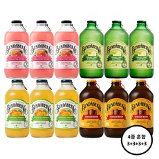 분다버그 자몽+라임+망고+진저비어 375ml 각 3개씩 총 12병, 12개