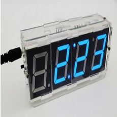 電子數位時鐘套件 51單片機 LED時鐘 DIY製作散件 含溫度顯示與鬧鐘功能, 詳見包裝