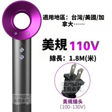 台灣出貨2025年最新恆溫負離子吹風機 髮廊/家用高速吹風機 無葉大風量吹風機 磁吸風嘴 磁吸防塵網 送支架 頂配, 白金色【白色烤漆+金色】,單風嘴【送支架】