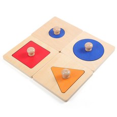 Zhijing 1pc 기하학적 모양 퍼즐 나무 조기 교육 장난감 두뇌 개발 아이 유치원(Wood), 목재, 1개