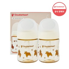 더블하트 젖병 헬로베이비 트윈팩, 2개, 160ml, 말랑이