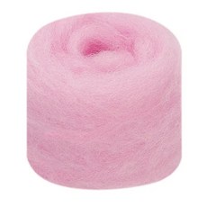 羊毛氈材料包 長纖維70S羊毛氈 多色羊毛條 DIY手作材料, 14淺紫粉【10g/每包】, 1個