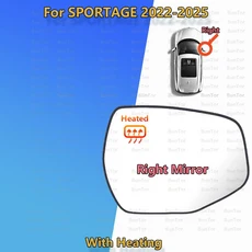 호환 KIA SPORTAGE 2023 2024 2025 가열식/87611/21-P1000/차량 윙 미러 렌즈 부품이 왼쪽 오른쪽 백미러, 01 Right with heated