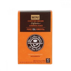 캡틴 미니 아메리카노 커피빈 커피믹스 식음 0.9gx10T 식음료 커피류 [1EA] jj0*6699Nf