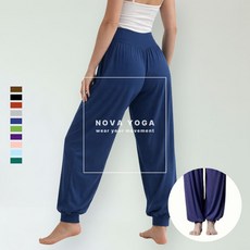 노바요가 여성 모달 하렘 조거 팬츠 항아리 요가 바지