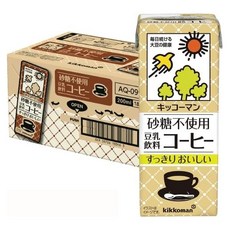 일본 기꼬만 무설탕 두유 커피맛 200ml 18팩 496068