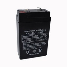 6V 2.8AH 배터리 납산 충전식 축전지 어린이 자동차 책상 램프 LED 조명 전자 저울용 공급 장치, 01 6V용