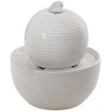 미니 달항아리 가습기 천연가습기 가정용 실내 분수 항아리, 화이트