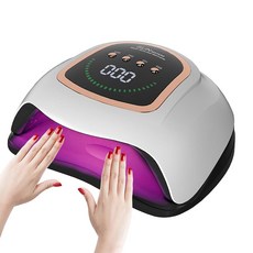자외선 UV LED 네일 램프 72 비드가 있는 젤 네일용 300W 프로페셔널 드라이어 라이트 빠른 경화 폴리쉬 자동 센서 4 머 손톱 발톱용 아트 건조 도구, 1개